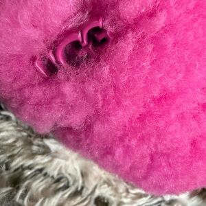 UGG Vibrant Pink Fluffy Slippers